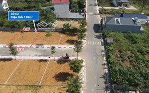 gia đình bán lô đất 118m² phú cát, hòa lạc mặt tiền 9.37m, đường đẹp