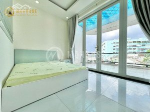 balcony 1pn thoáng, rộng style hiện đại ngay mặt tiền đường phan văn trị gần vlu, iuh