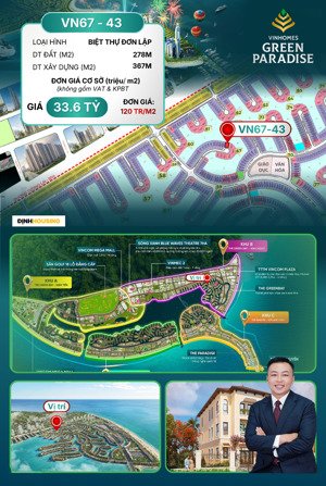 [đơn lập 278m] nhánh vn67 đơn lập diện tích nhỏ dưới 300m giá chỉ 30.2 tỷ