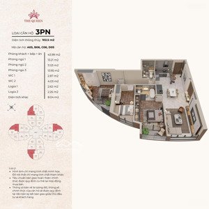 quỹ căn 3pn hoa hậu tại the queen 360 giải phóng, số lượng có hạn, full chiết khấu 11%
