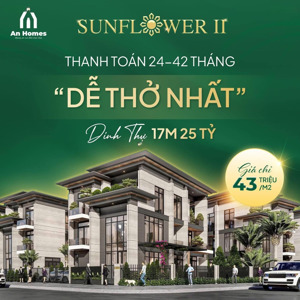 sun flower villa chính sách thanh toán dễ thở nhất phân khúc dinh thự 25 tỷ