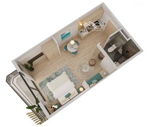 studio tầng 15 - view nội khu xanh mát - giá cực tốt cuối năm