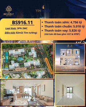 suất nội bộ duy nhất căn 3pn 2wc chỉ 4 tỷ 750 tại vinhome quận 9