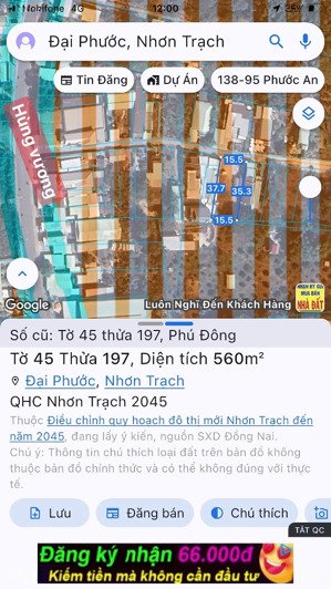 bán đất 1 sẹc hùng vương , 560m2 , đường oto , ngang 16m , nhỉnh 7 tỷ