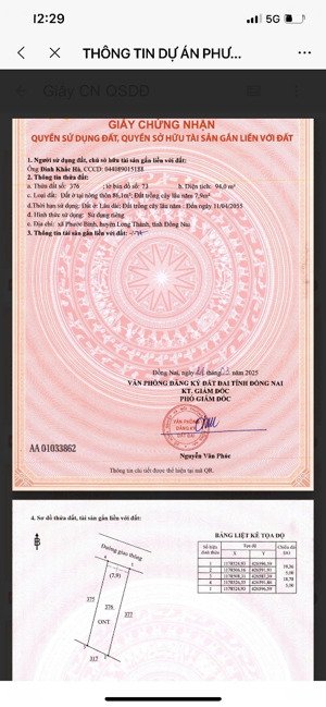 cần bán nhanh lô đất mặt tiền đường nhựa, sân bay long thành, đồng nai