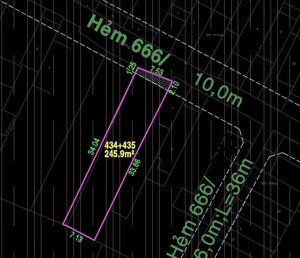 lô đất 7.6x35m, 258m2 - lê trọng tấn, bhh, giáp tân phú - giá cực rẻ chỉ 45,7 tr/m2
