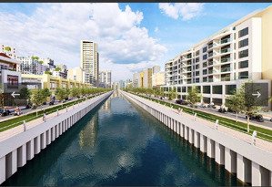 đất 3 mặt tiền sông vàm thuật: 17x13 đường rộng 12m giá 30.5 tỷ