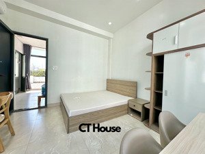 cho thuê căn hộ full tầng 100m2, 1pn tách bếp, 2 ban công. full nt, thang máy nguyễn văn trỗi