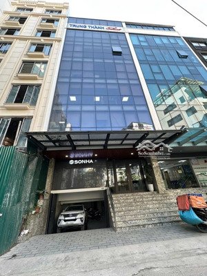vip! building thọ tháp dt 120m x 9t 1 hầm , mặt tiền 7,6m . thông sàn , doanh thu 190tr/t