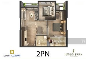 giá tốt - bán chung cư 2 ngủ 58m2 sử dụng - chung cư haven park ecopark - 4 tỷ 3 bao sổ