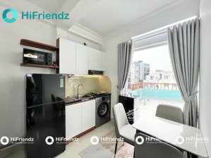 new 100%| căn hộ 2pn 60m2 ban công sân vườn, thang máy, full nt, gần cv lê văn tám, chợ tân định