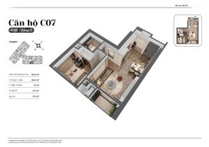 cần bán căn 1pn dt 45,6m2 kepler tower 4ty139 trên hđmb view sân vận động mỹ đình nhận nhà t9/2026