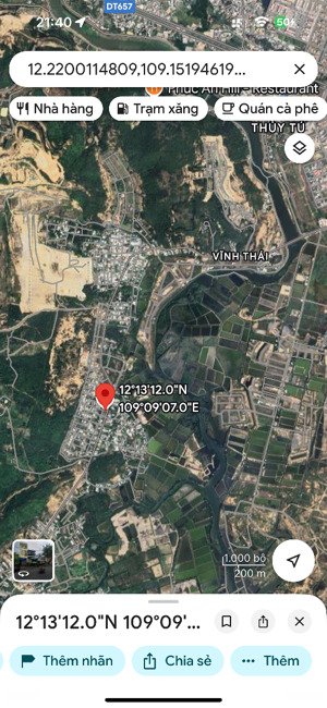 bán lô đất mt đường phong châu khu tđc đất lành vĩnh thái p.nam nt