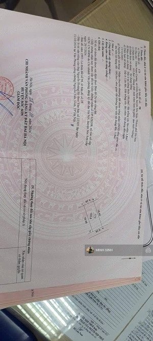 chính chủ mở bán lô đất đẹp - nam cương - hiền ninh - sóc sơn
diện tích :103,8m mt 6.28 hâu