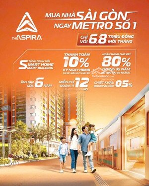 căn hộ smarthome 2pn + 2wc rộng 69m2 nằm dọc tuyến metro số 1 cực hot