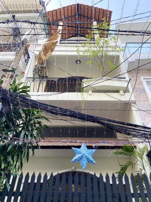 58m2 (4x14,7)m 5 tầng hẻm xe hơi 6m vào nhà - lê văn sỹ quận 3 - shr vuông vức, gấp bán 12.4 tỷ tl