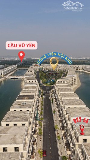 bán nhanh song lập đv2-66 vinhomes vũ yên ,diện tích đất: 180m² xây 4 tầng, hoàn thiện thô.