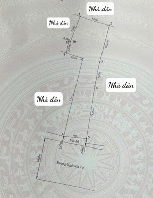 mặt đường ngô gia tự (nở hậu)- gần văn cao sầm uất - 195m2- mt: 6m