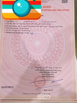 bán đất 2698m2 tại xuân quế, cẩm mỹ, đồng nai, giá siêu hời chỉ với 6,3 tỷ