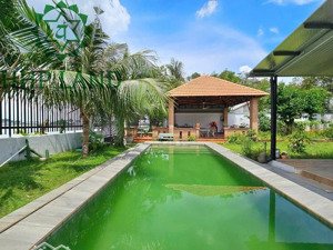 cho thuê nhà vườn 500m2 view sông p. bửu hòa, đầy đủ nội thất