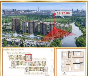 bán 3pn 2wc căn góc view sông masteri park place, chỉ 30% nhận nhà