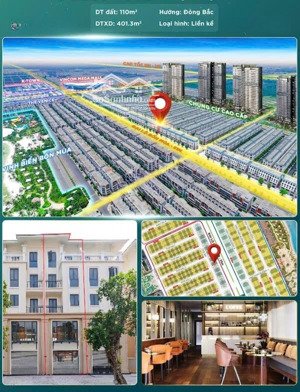 vinhomeocenpark3 bán nhà phố 110m2, xây dựng 401m2, trục đại lộ 51m, đường phí sau 13m