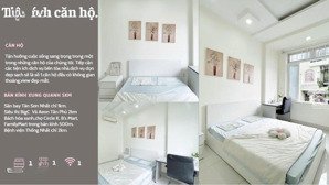 phòng chuẩn không gian ở full nội thất thang máy gần sân bay chỉ 5 phút.