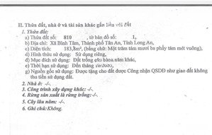 duy nhất lô đất nền 183,8m2 - 900tr - tp tân an giá tốt | chính chủ bán gấp lh: 