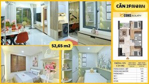 bán căn hộ chung cư bcons solary, 1,917 tỷ, 52,65m2, view đẹp, dĩ an, bình dương