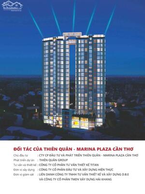 Căn hộ 2 phòng ngủ View ngoài - Chung Cư Thiên Quân Marina Plaza Cần Thơ