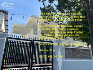 Bán 850m2 Đất Chính Chủ Mặt Tiền Đường Chính Trung Tâm TP. Biên Hòa - Đường Hà Huy Giáp, P. Quyết Thắng