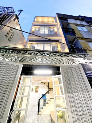 nhà đẹp 4 tầng 5pn sát ngã 5 bình hoà - chợ phan văn trị, chỉ 6,78 tỷ còn tl