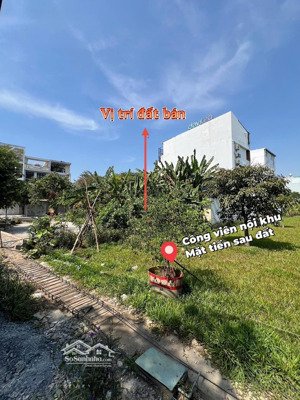 hạ 2 tỷ bán gấp trước tết nền đất biệt thự 8x20 2 mặt tiền kdc nam hùng vương view công viên