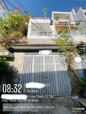 mặt tiền hẻm đường 10m - thông ra thoại ngọc hầu - gần ubnd - trệt lửng 2 lầu - 4pn-cho thuê 20tr