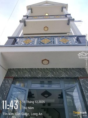 bán nhà 1 trệt 2 lầu, chính chủ, gần khu công nghiệp tân kim, ngã 3 tân kim, cần giuộc