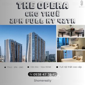 cho thuê căn hộ cao cấp the river thủ thiêm 2pn 2wc full nội thất cao cấp