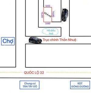 lô góc 53,4m thôn nhuệ, đức thượng, hoài đức