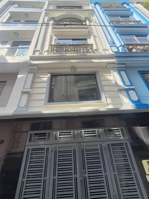 khu vip, 4.6x12m, 5 lầu, hđt 25tr, nhà đẹp hxh 6m lê trực, gần đh văn lang, bán 10.9 tỷ