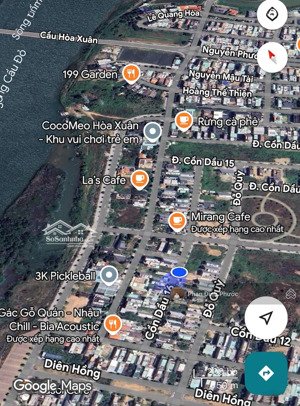 bán cặp đất đường cồn dầu 16 - sát sông - gần cầu hòa xuân