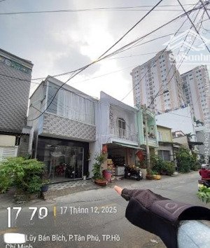 mặt tiền hẻm luỹ bán bích - đường nhựa 10m - 8,6x9m - đang ngăn 2 căn tiện cho thuê và ở