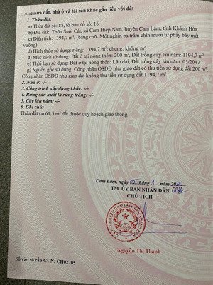 lô góc siêu phẩm đường 47m, nằm trong khu bàn cờ xã cam hiệp nam