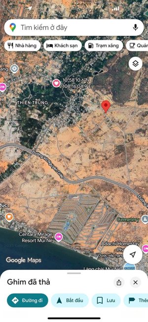 chính chủ bán 1000m2 đất thiện nghiệp mũi né, cách centara 1km. thích hợp làm homestay, giá 3,9 tỷ