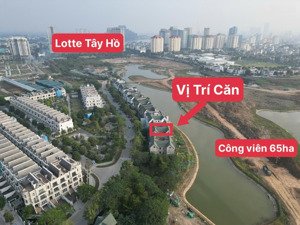 bán biệt thự 330m2, 4 tầng + hầm, mặt tiền 12m, sát cv, phân khu k ciputra, cách lotte tây hồ 200m