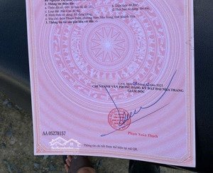 chính chủ cần bán lô đất gần làng đại học khánh hòa .