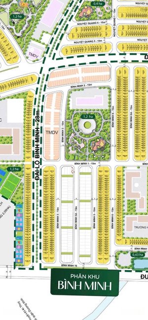 tái định cư trong vinhomes dương cư 99.4m2 mặt tiền . giá 48tr/m