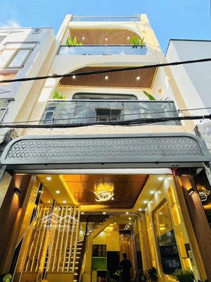 nhà đẹp p15, tân bình. hxh 6m thông. trệt 2 lầu sân thượng, 4pn 5wc full nội thất sổ vuông a4