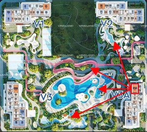 bán gấp căn góc 3pn2vs + 1 - diện tích 98m to nhất dự án - của the vision - view bể bơi