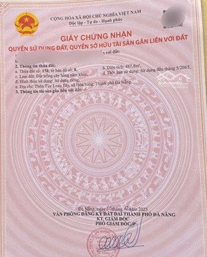 đất trồng cây hằng năm túy loan 487m2, quy hoạch khu đất ở.