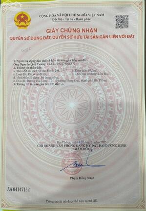 Bán đất Hải Thành 1 - Dương Kinh - Hải Phòng