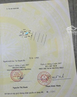 bán gấp đất mặt đường hoàng trình thanh 60m². mặt tiền 5m. giá đầu tư